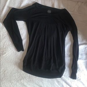 Black long sleeve top